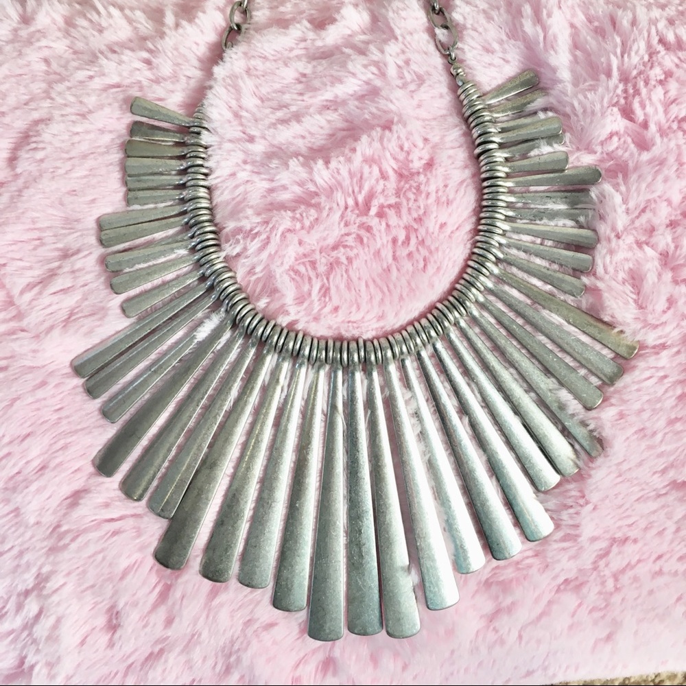 Lucky Brand Silver Statement Necklace